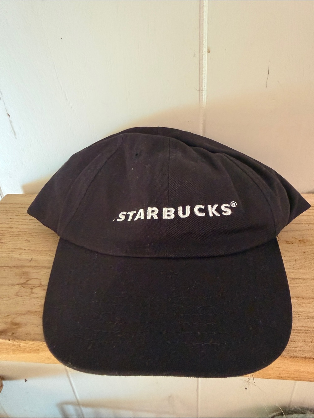 Starbucks Black Baseball Cap with White Logo